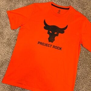 Under Armour Project Rock Bold Orange Tee